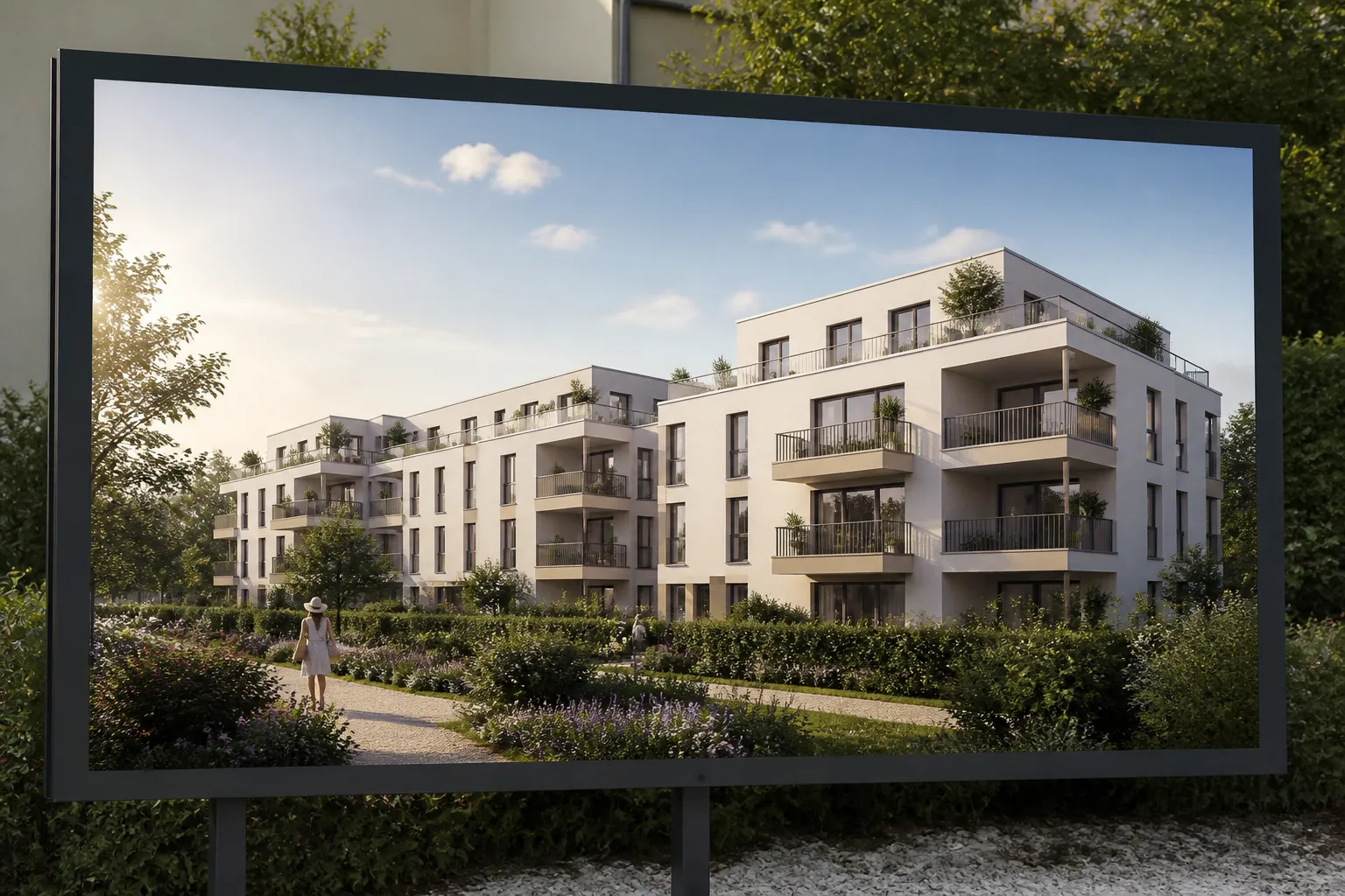 Panneau de programme immobilier neuf