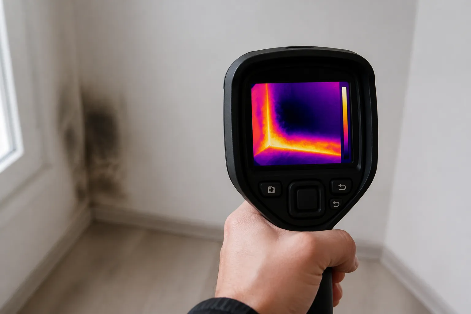 Recherche de fuite avec camera thermique