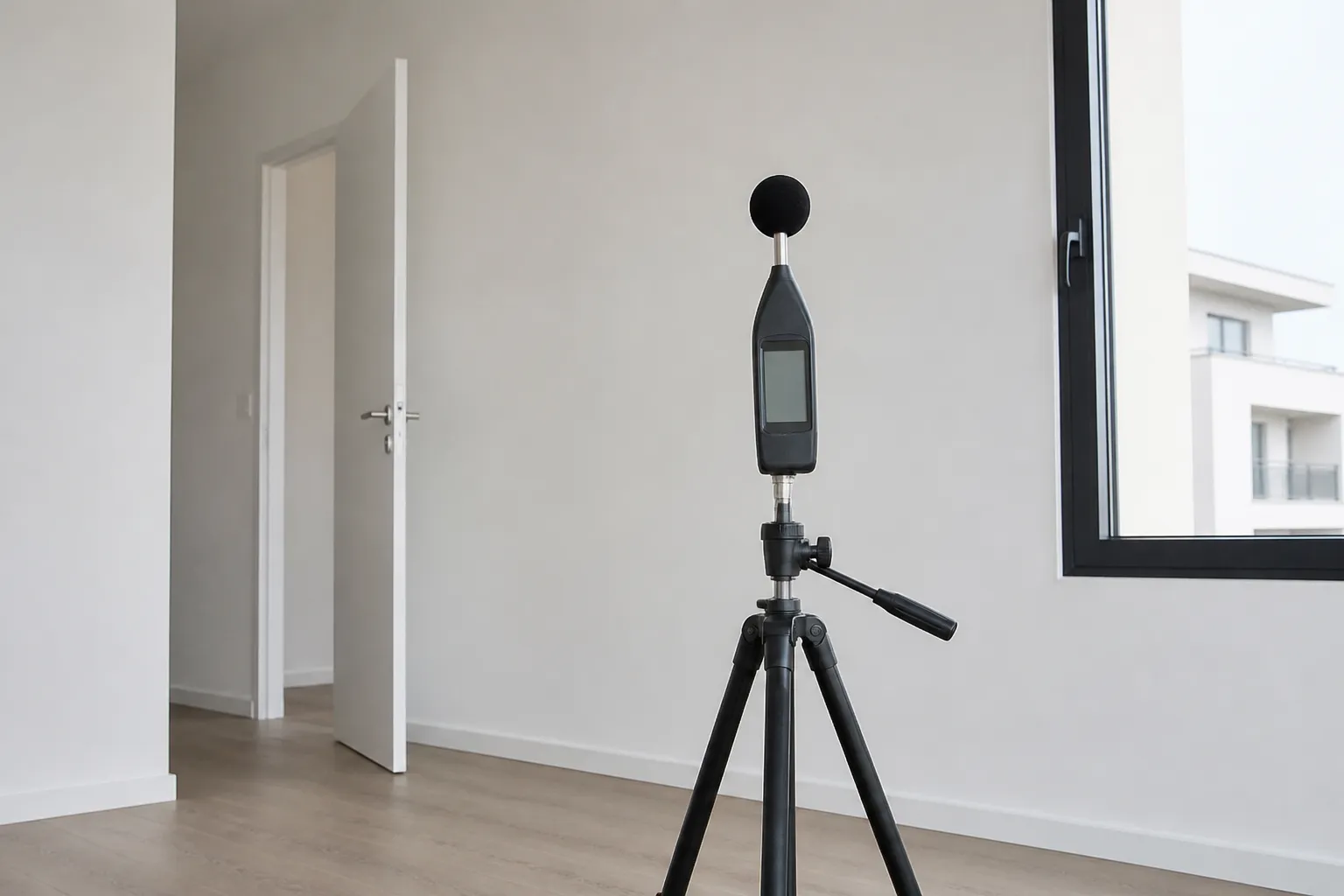 Mesure acoustique dans un logement neuf