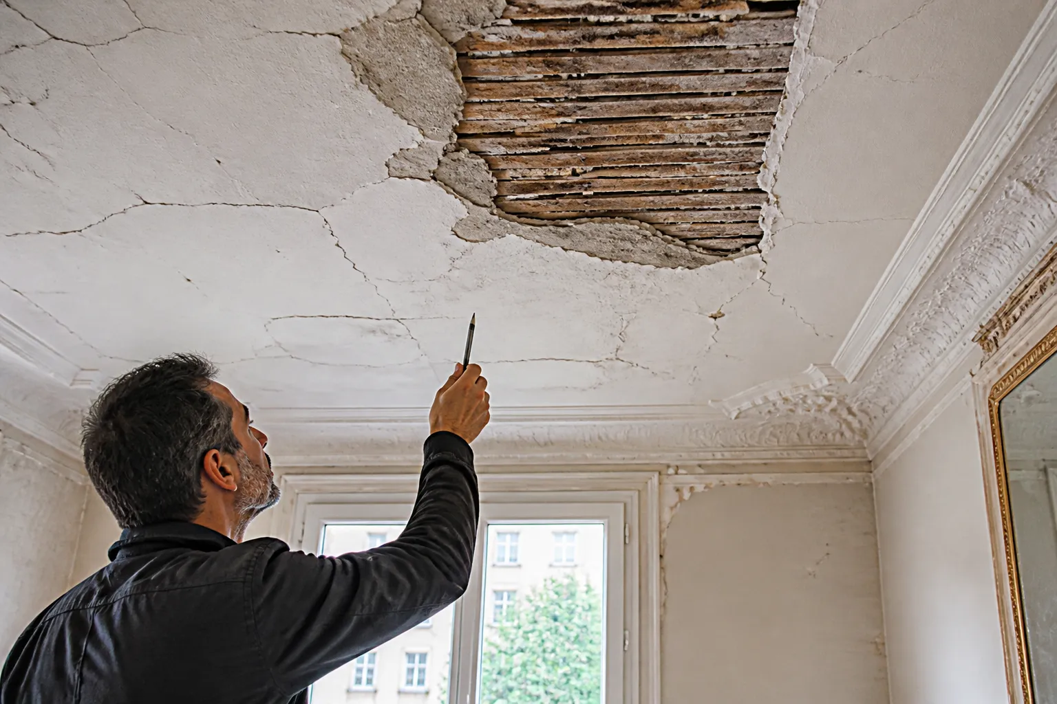 Expert visitant un appartement a Saint-Égrève