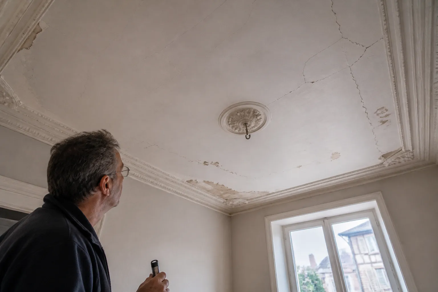 Expert visitant un appartement a Voiron