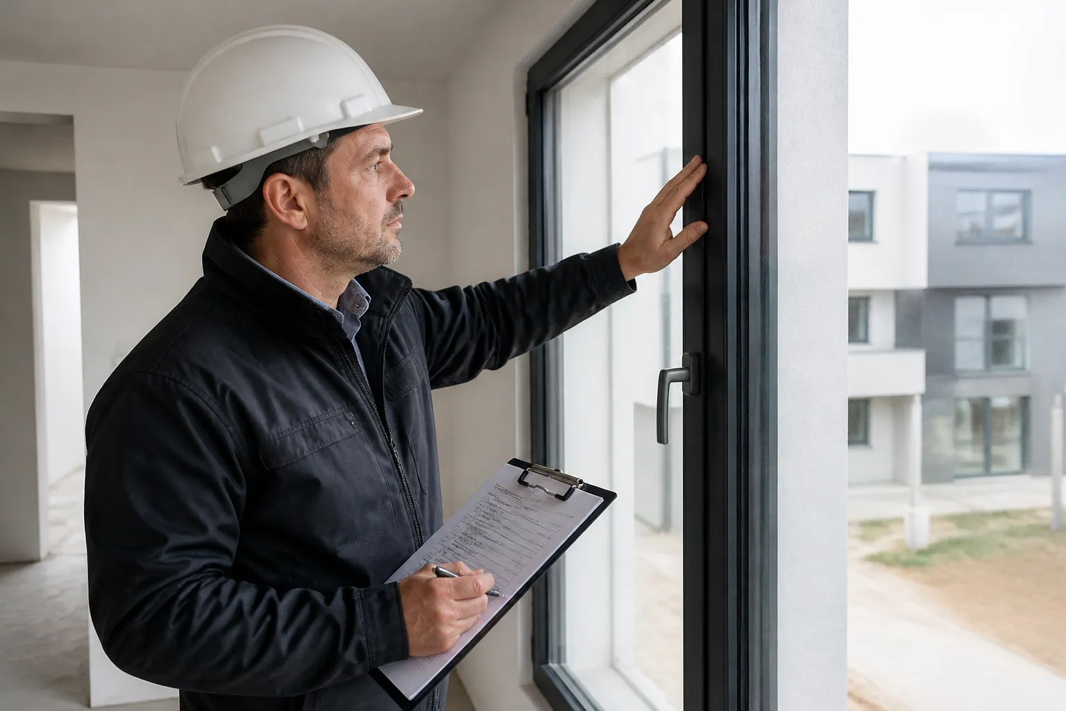 Immeuble neuf avec balcons a Grenoble