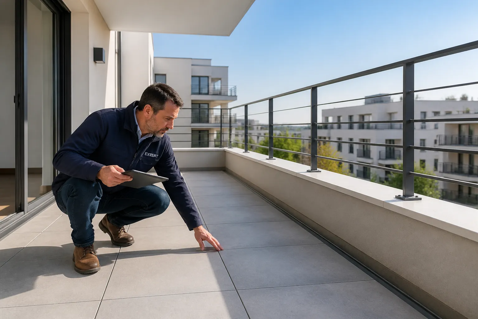 Immeuble neuf avec balcons a Le Pont-de-Claix