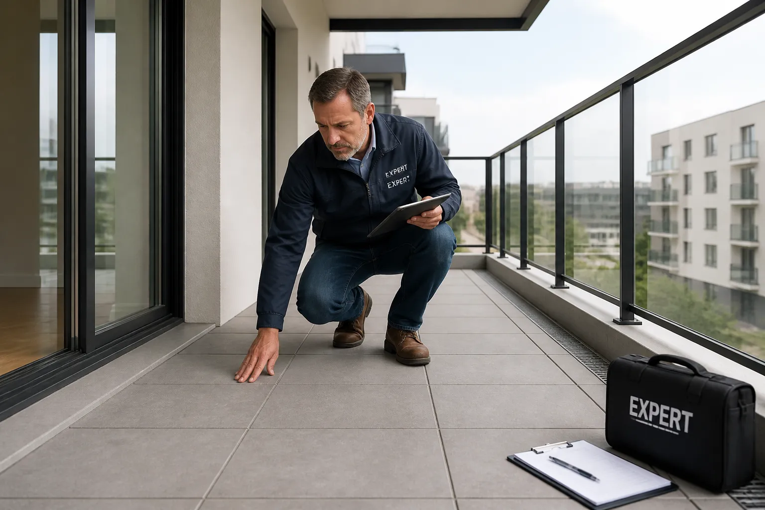 Immeuble neuf avec balcons a Sassenage