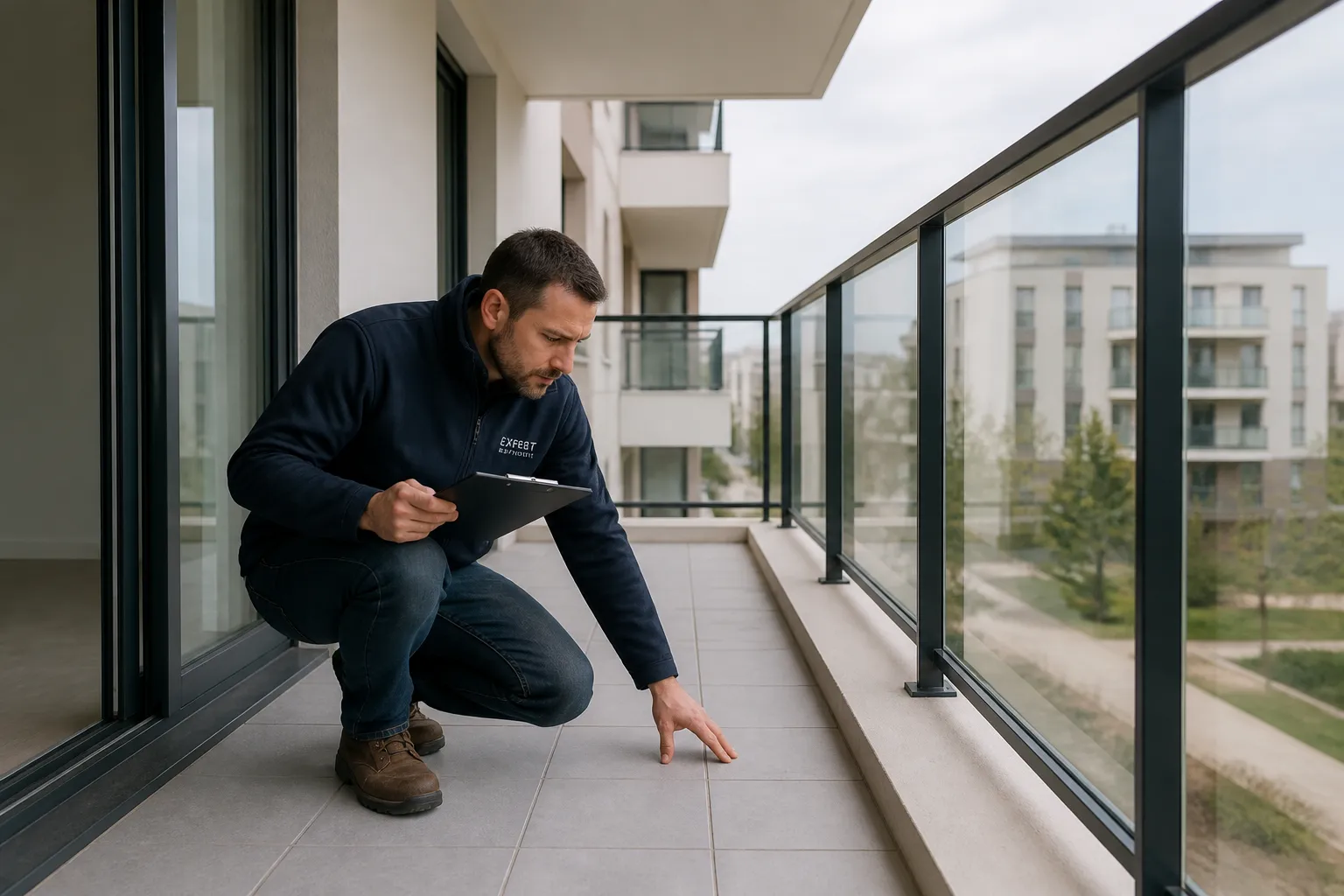 Immeuble neuf avec balcons a Vienne