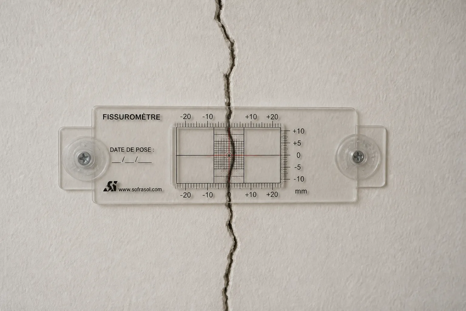 Fissure sur une moulure de plafond a Vienne