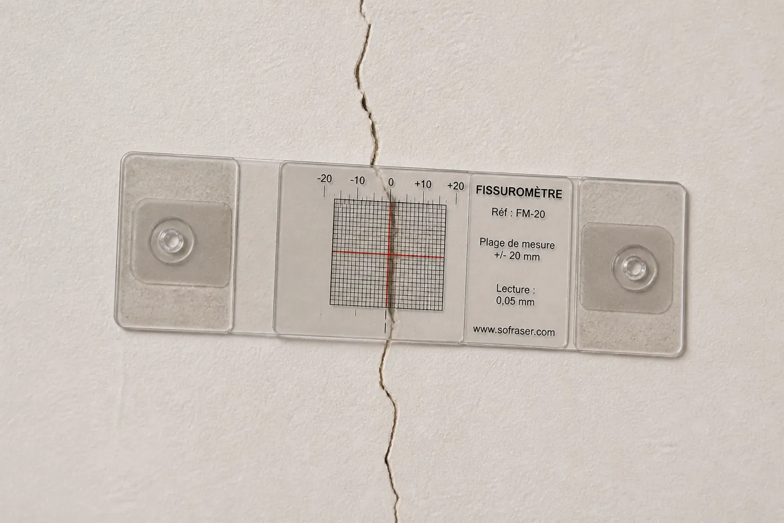 Fissure sur une moulure de plafond a Villefontaine