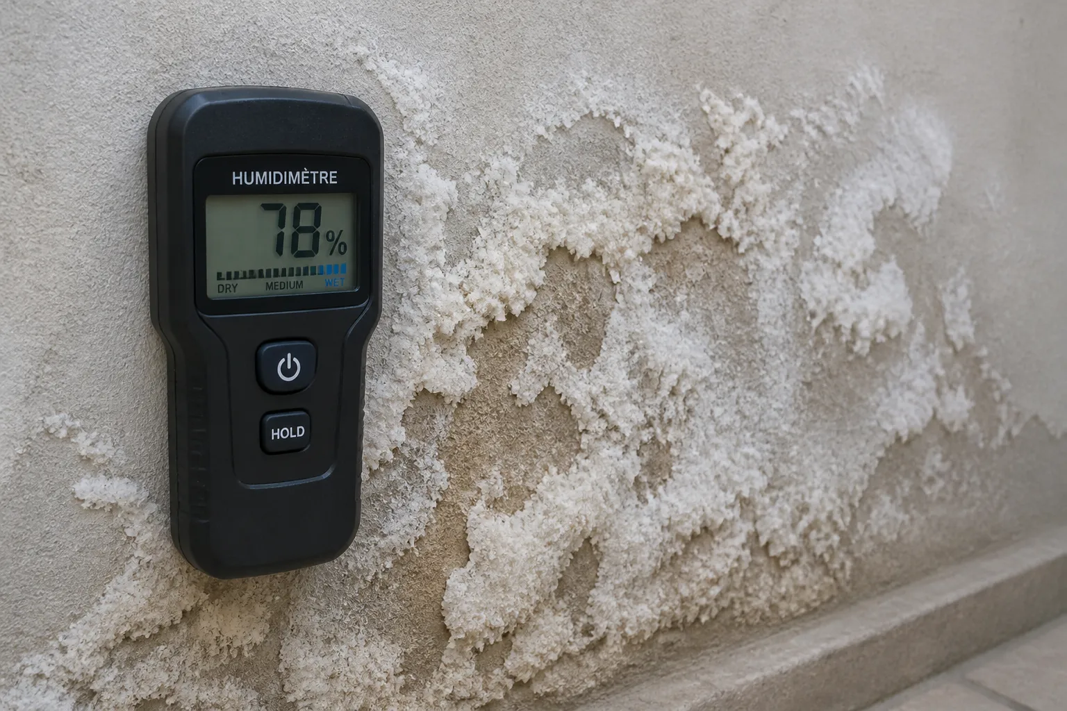Mesure de l humidite d un mur a Eybens