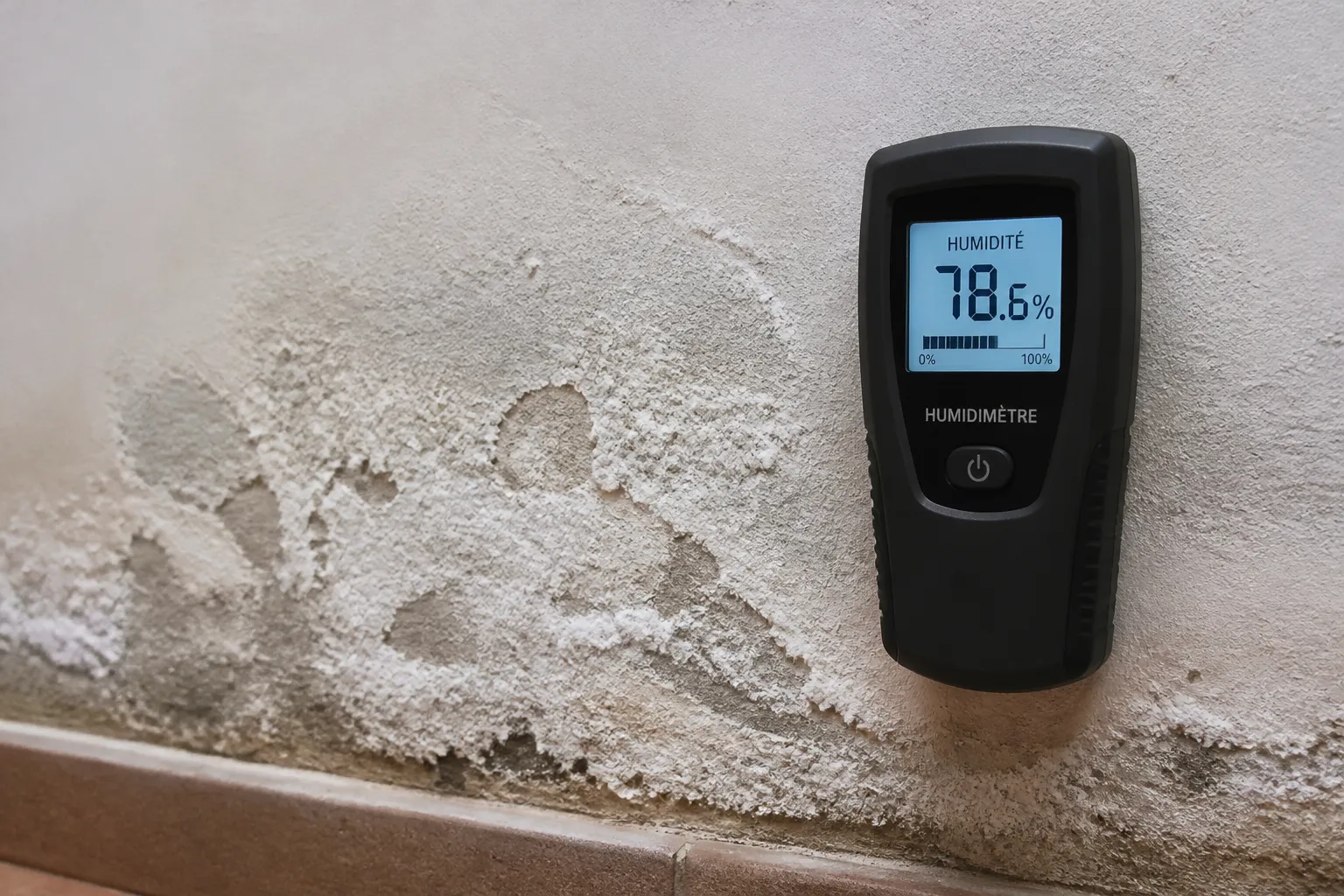 Mesure de l humidite d un mur a Grenoble