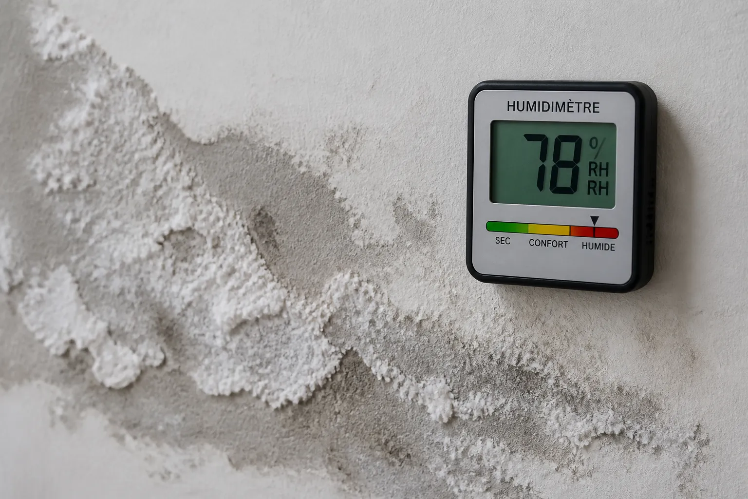 Mesure de l humidite d un mur a Voiron