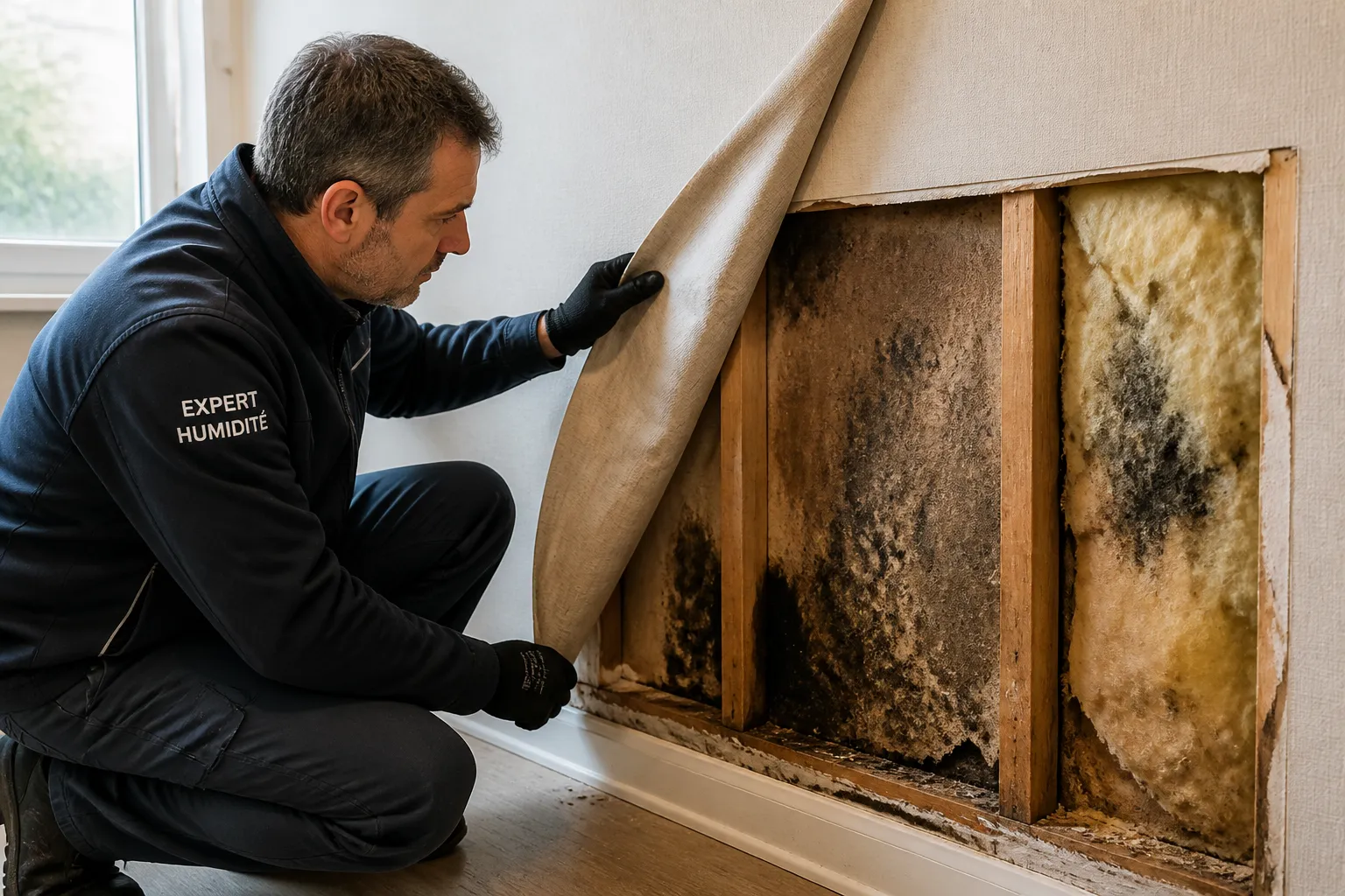 Expert inspectant un logement a la loupe a Grenoble