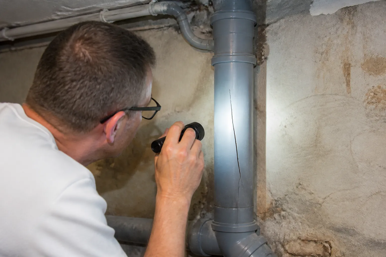 Expert inspectant un logement a la loupe a Le Pont-de-Claix
