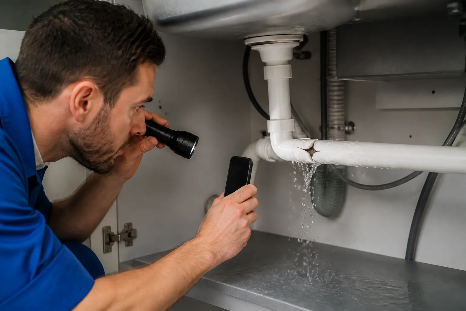Expert inspectant un logement a la loupe a Sassenage