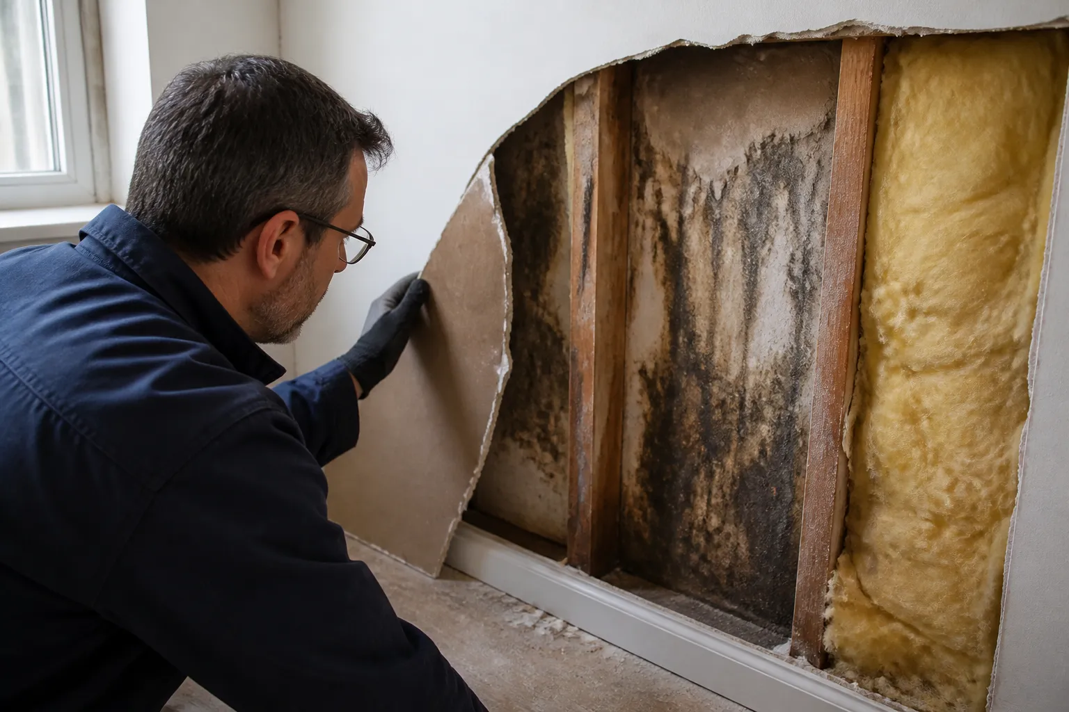 Expert inspectant un logement a la loupe a Villefontaine