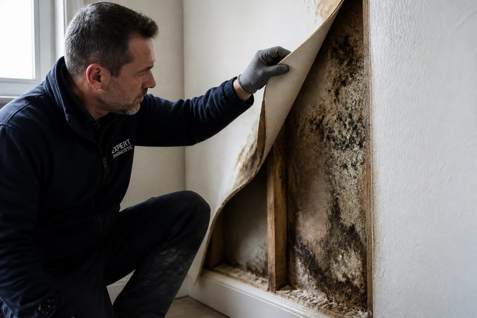 Expert inspectant un logement a la loupe a Voiron