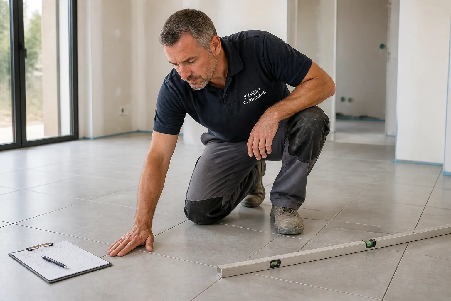 Moulure et plafond ancien dans un appartement de Vienne